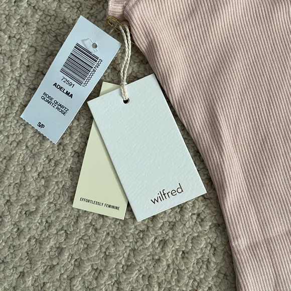 WILFRED Aritiza Adelma pink body suit thong SMALL - Picture 3 of 4